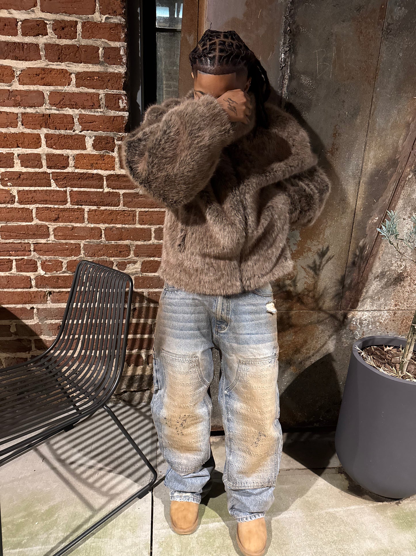 Sh*t Happens Double Knee Denim