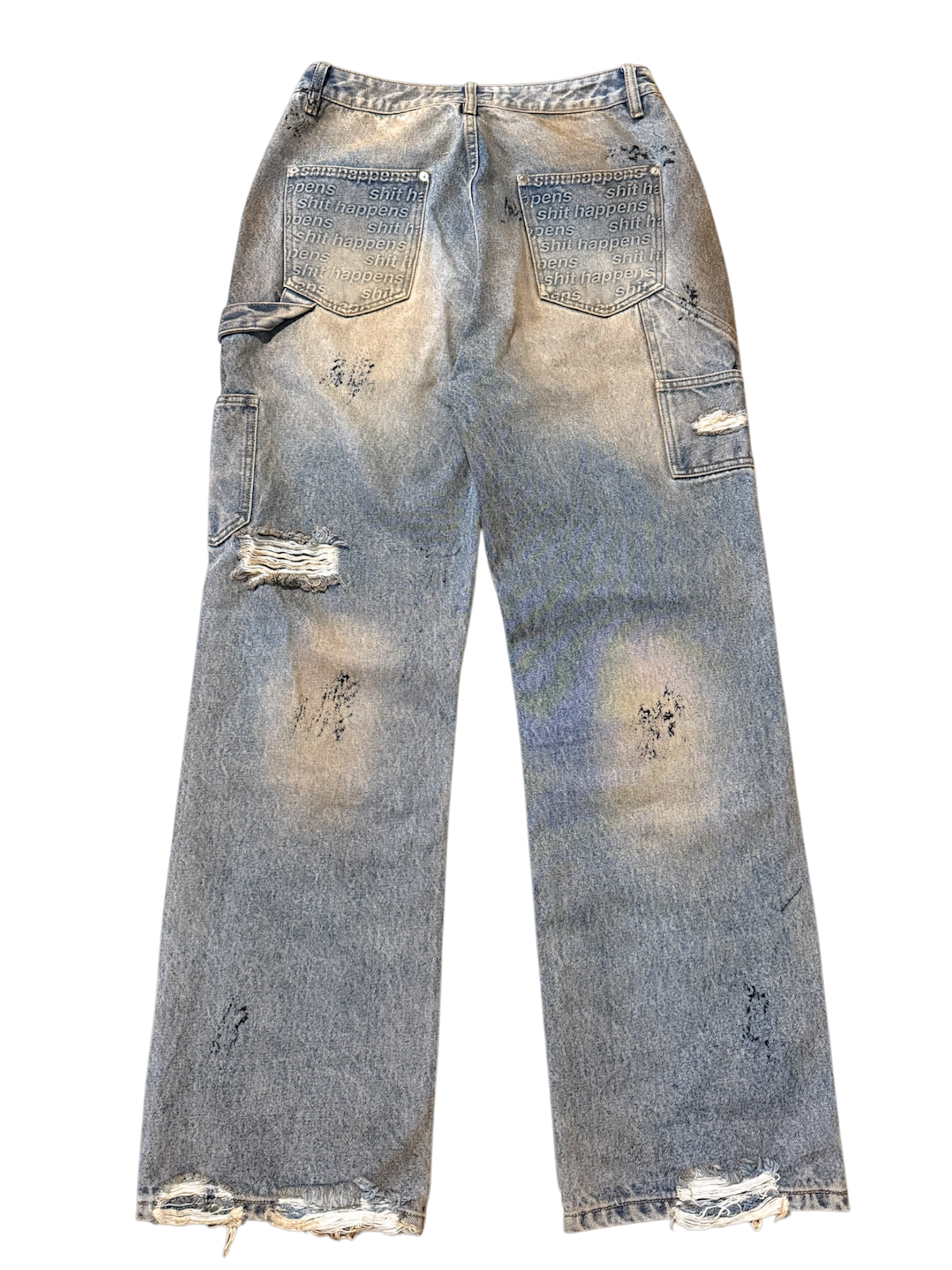 Sh*t Happens Double Knee Denim